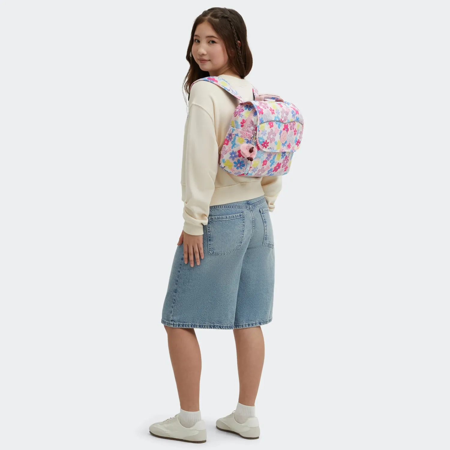 Kipling Codie S rugzak Flower Stamp klein school