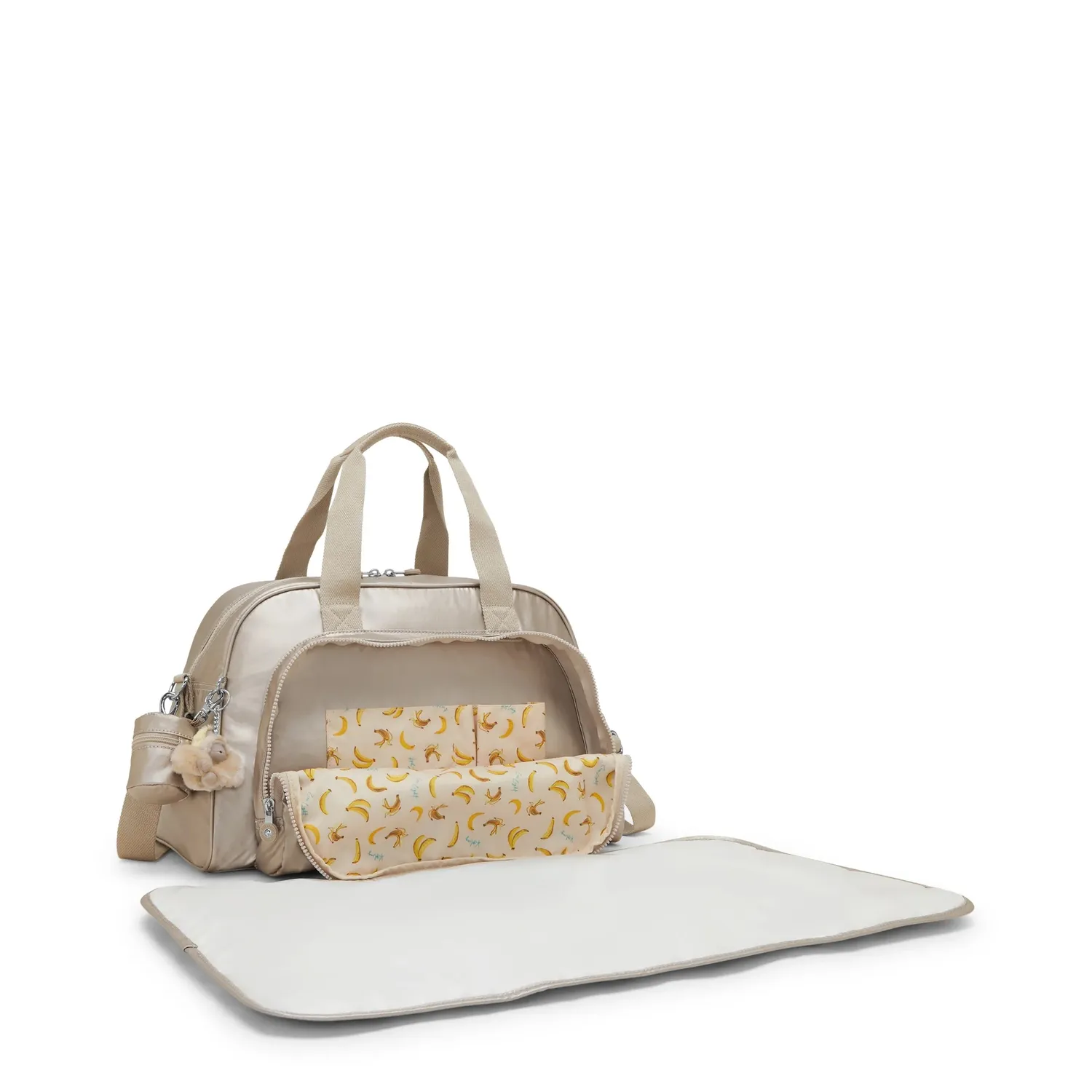 Kipling Camama luiertas Tiny Metallic Glow groot met mat