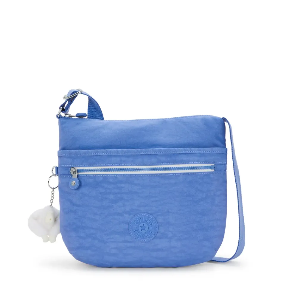 Kipling Arto schoudertas Medium Cocktail Blue met ritsvakken