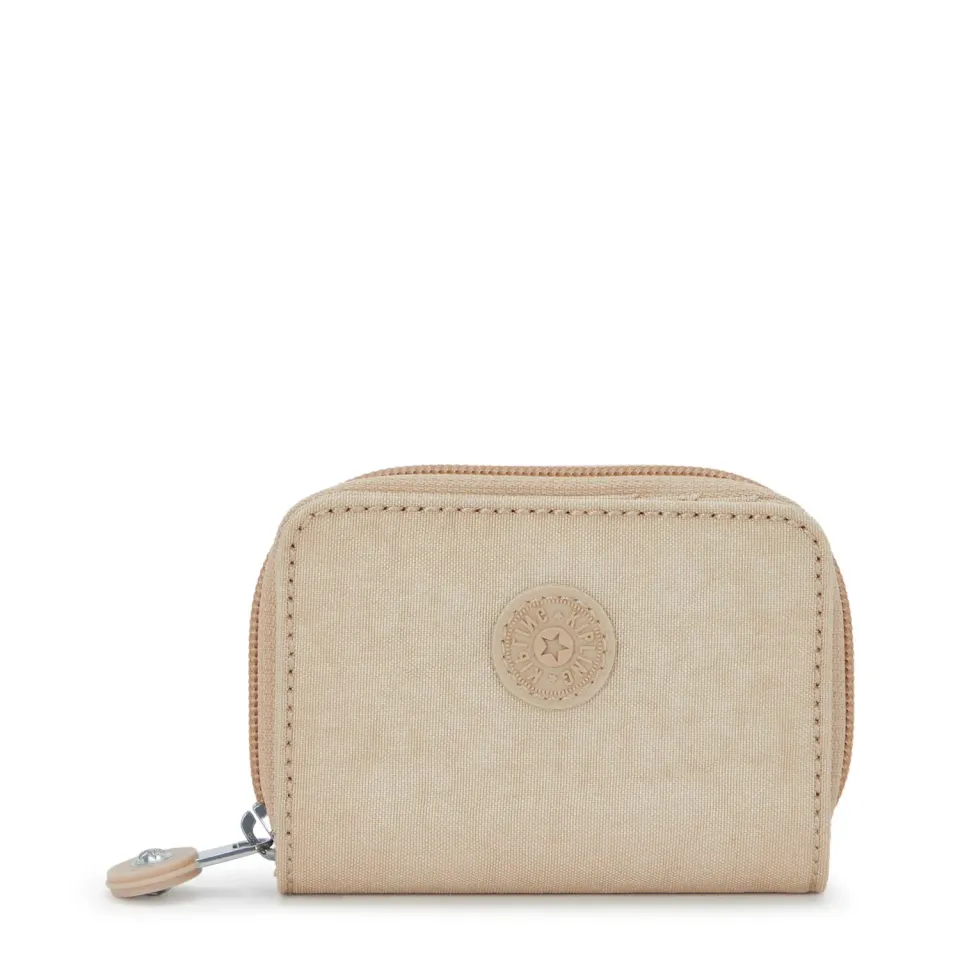 Kipling Tops portemonnee Sparkled Beige klein – met rits