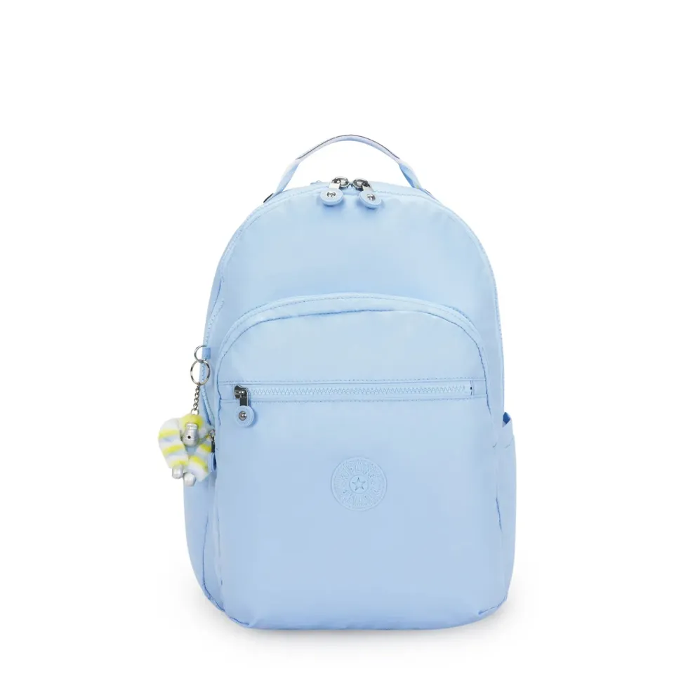 Kipling Seoul Lap rugzak Groot Clear Sky Metallic 15 inch