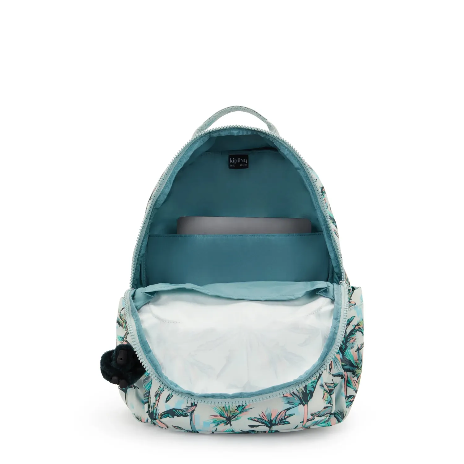 Kipling Seoul rugzak Groot More Palm Trees 15 inch laptopvak
