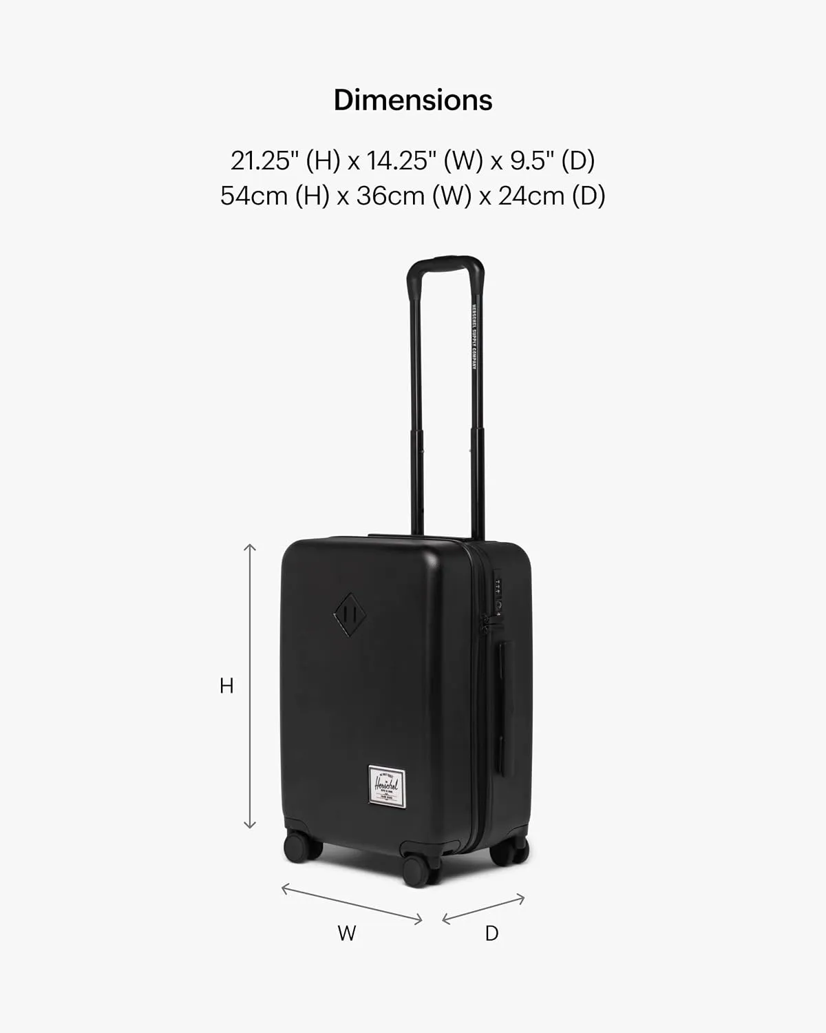 Herschel Heritage koffer 27 inch moonbeam hardshell