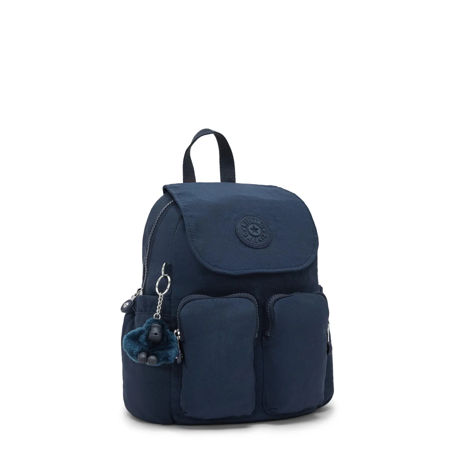 Kipling City Pocket Mini rugzak Blue Bleu 2 klein met klep