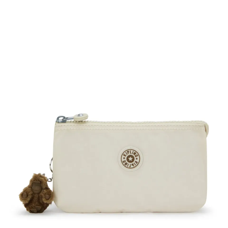 Kipling Creativity L buidelzak Groot Soft Sand effen beige