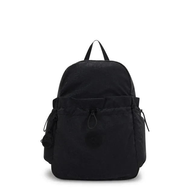 Kipling Amita rugzak Shiny Pixel medium met trekkoordvak