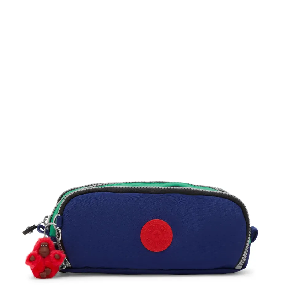 Kipling Gitroy pennenzak groot Escape Blue Block blauw