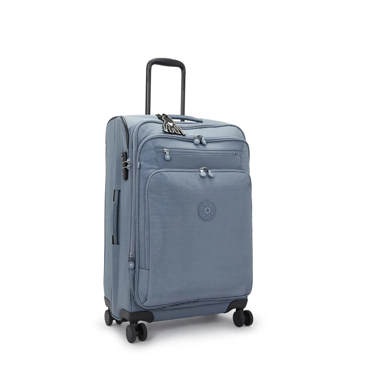 Kipling New Youri Spin M koffer Medium Blue Stone 4 wielen