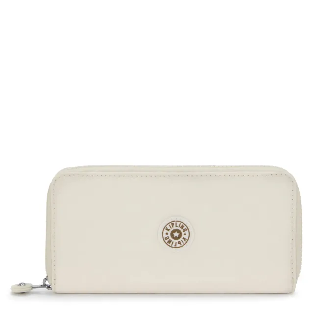 Kipling Money World portemonnee soft sand groot 12 kaartsleuven