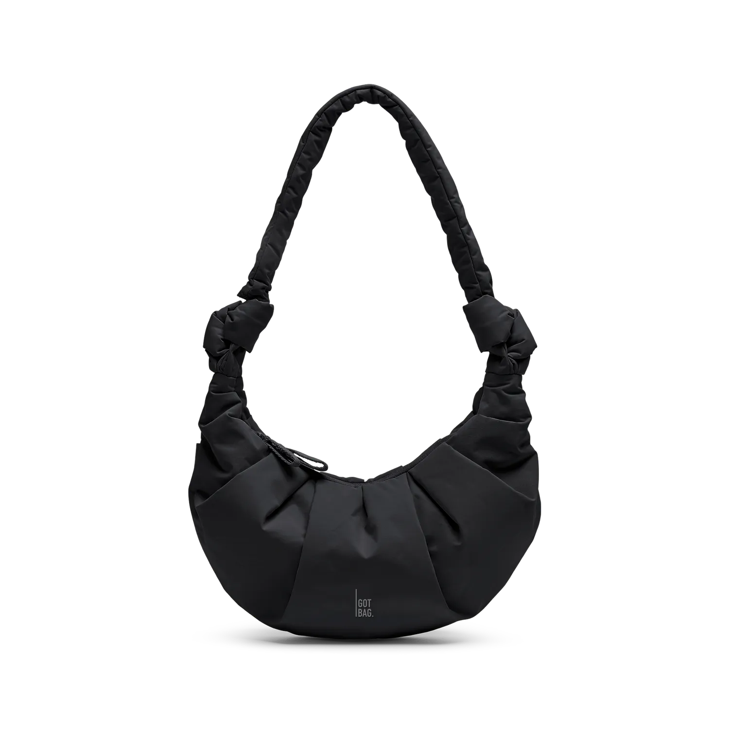 Got Bag Pleat Moon Bag Small tas black 3L waterafstotend