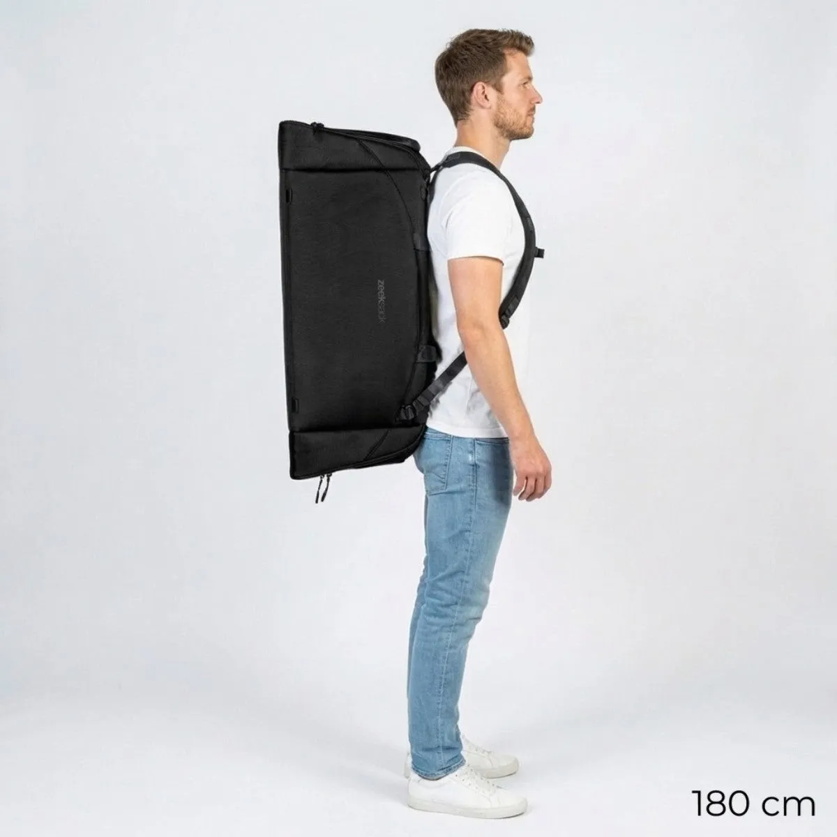 Zeeksack The Weekender 70L Reistas Zwart met schuhvak groot