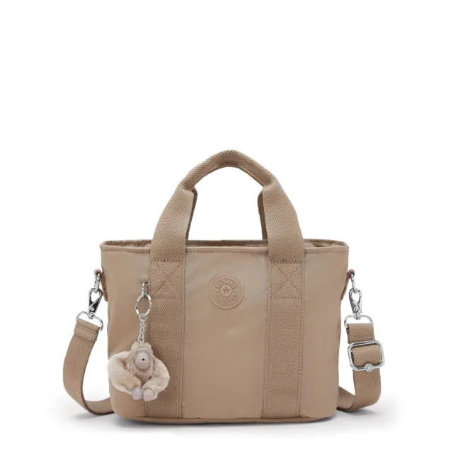 Kipling Minta schoudertas Tan Beige klein 5 liter
