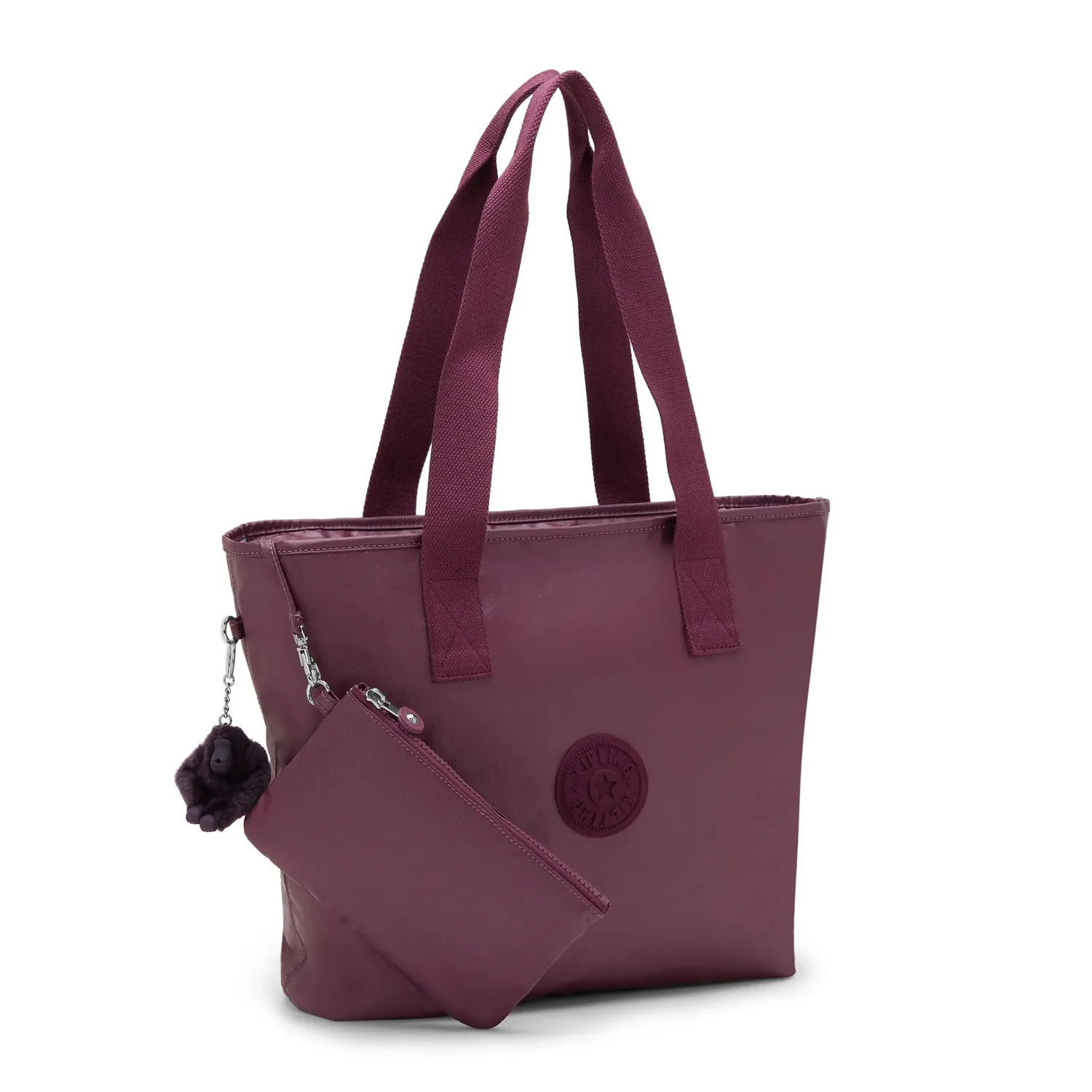 Kipling Anina shopper Grape Wine Metallic medium A4