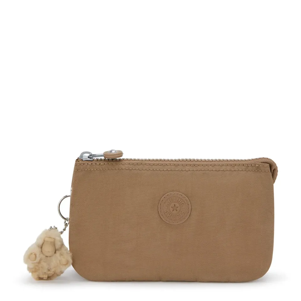 Kipling Creativity L etui Groot Early Tan effen beige