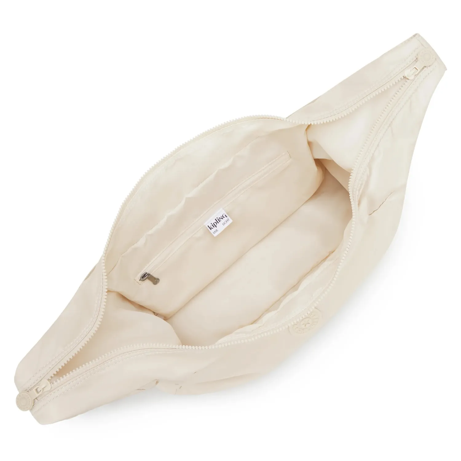 Kipling Gwyn schoudertas groot Simply Beige licht