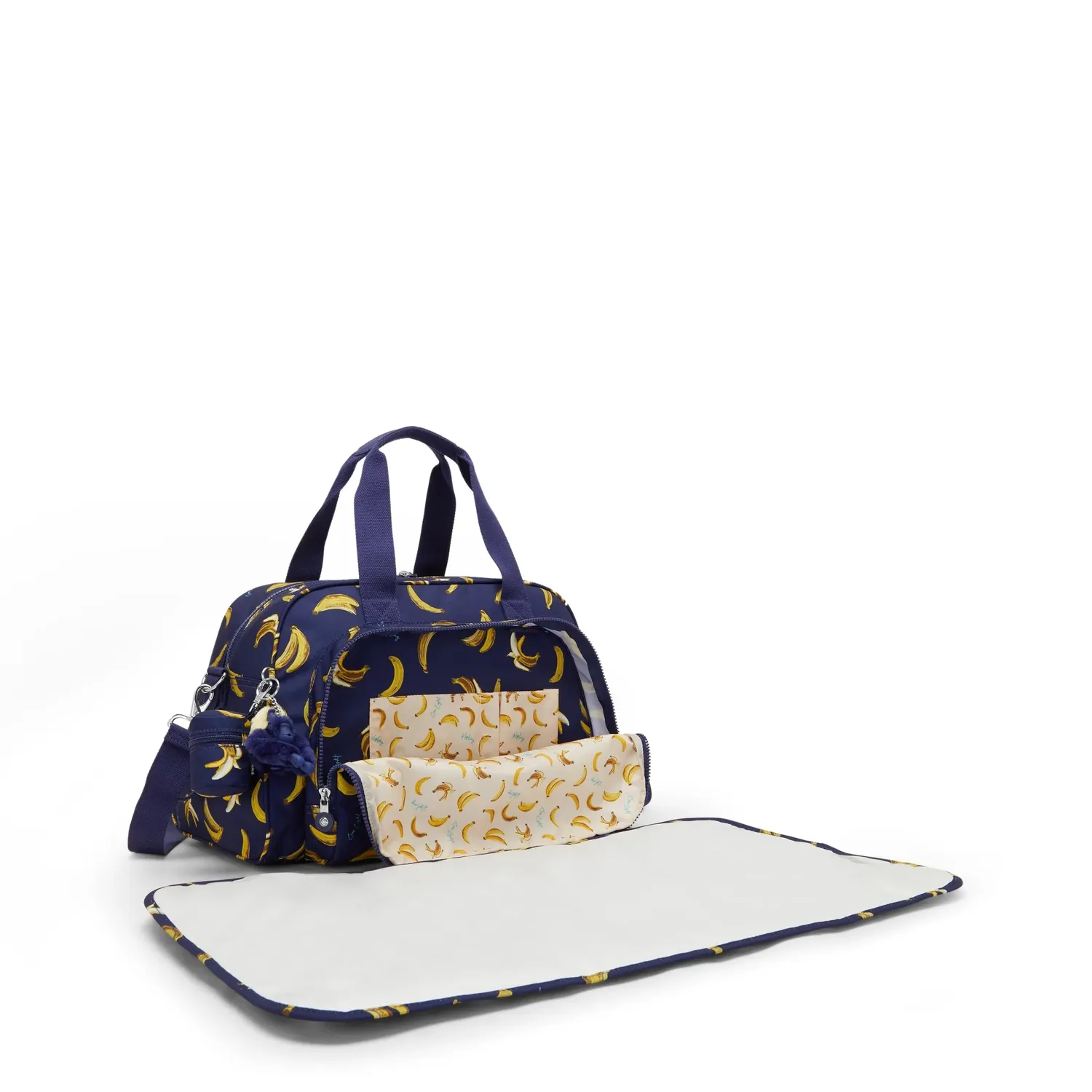 Kipling Camama luiertas Baby Banana Print groot met vakken