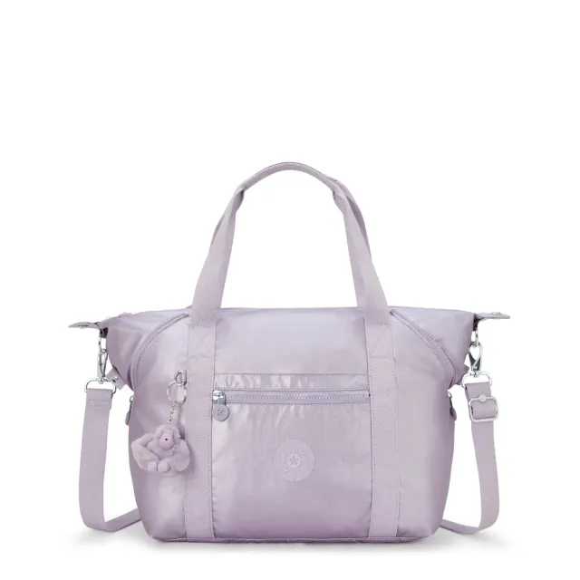 Kipling Art schoudertas Medium Lilac Moon Metallic glans