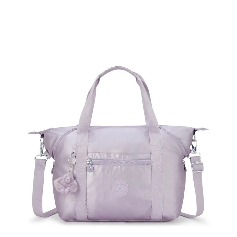 Kipling Art schoudertas Medium Lilac Moon Metallic glans