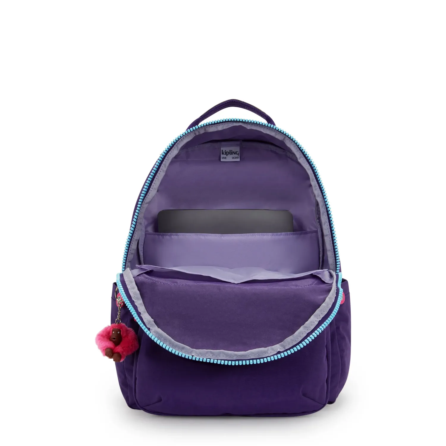 Kipling Seoul rugzak Groot VIP Purple met laptopvak 15 inch