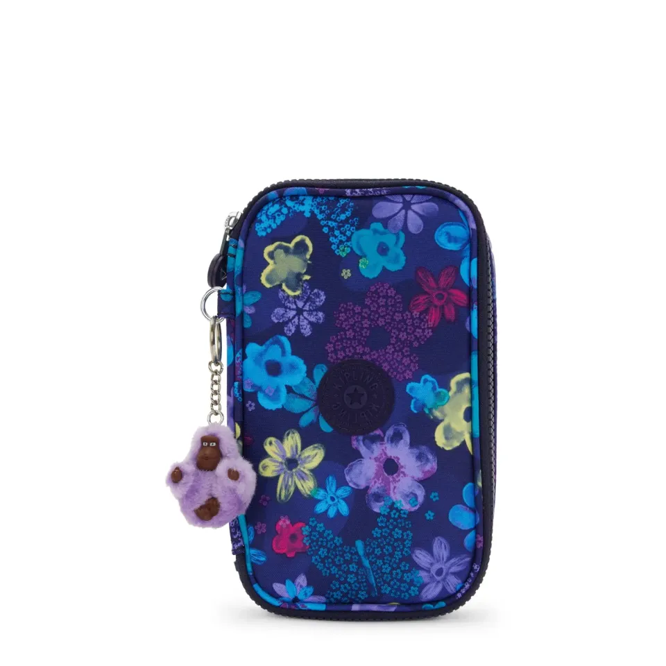 Kipling 50 Pens pennenzak Dark Flower Stamp medium 9 lussen