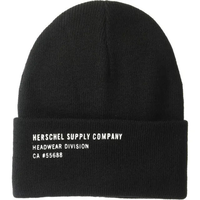 Herschel Elmer Beanie muts Black Print gebreid
