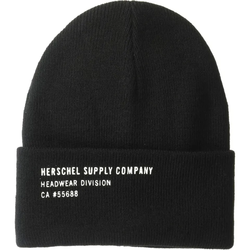 Herschel Elmer Beanie muts Black Print gebreid