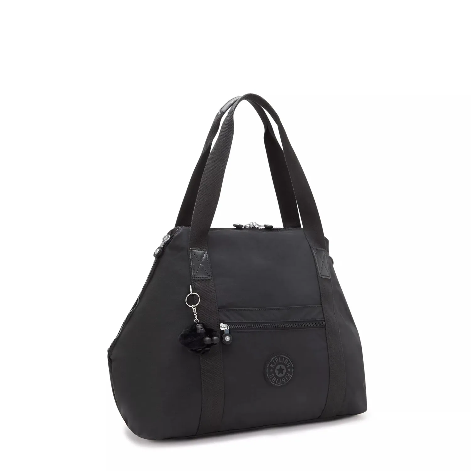 Kipling Art M schoudertas Black Noir Groot waterafstotend