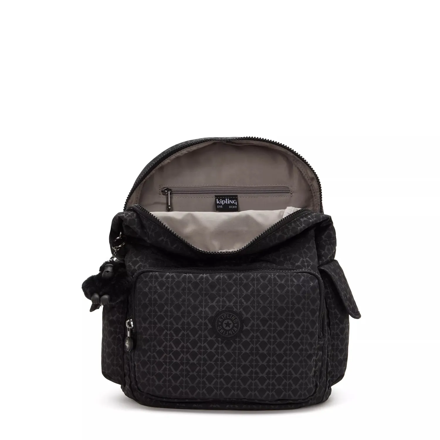 Kipling City Pack Rugzak Medium Signature Emb met flap
