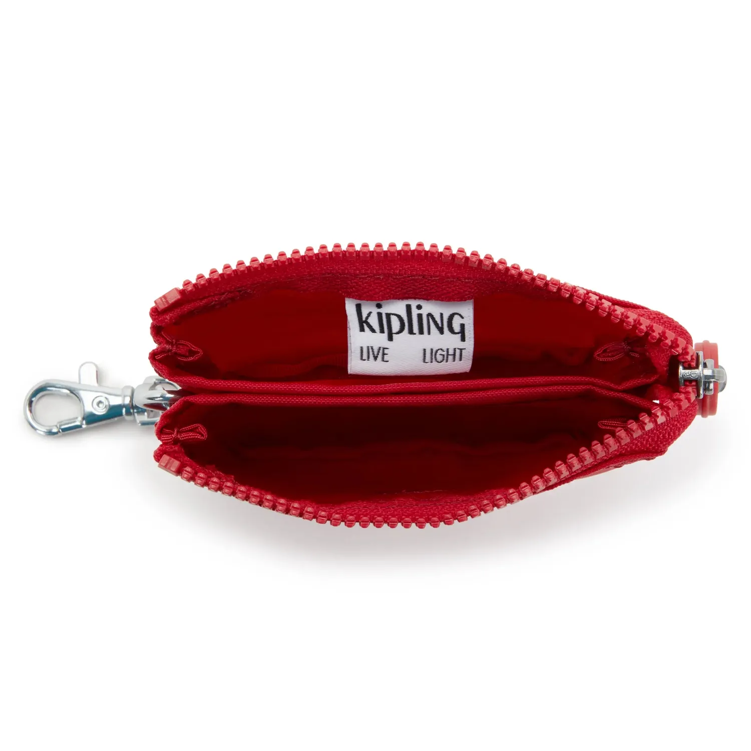 Kipling Mini Creativity portemonnee Ruby Red met sleutelring