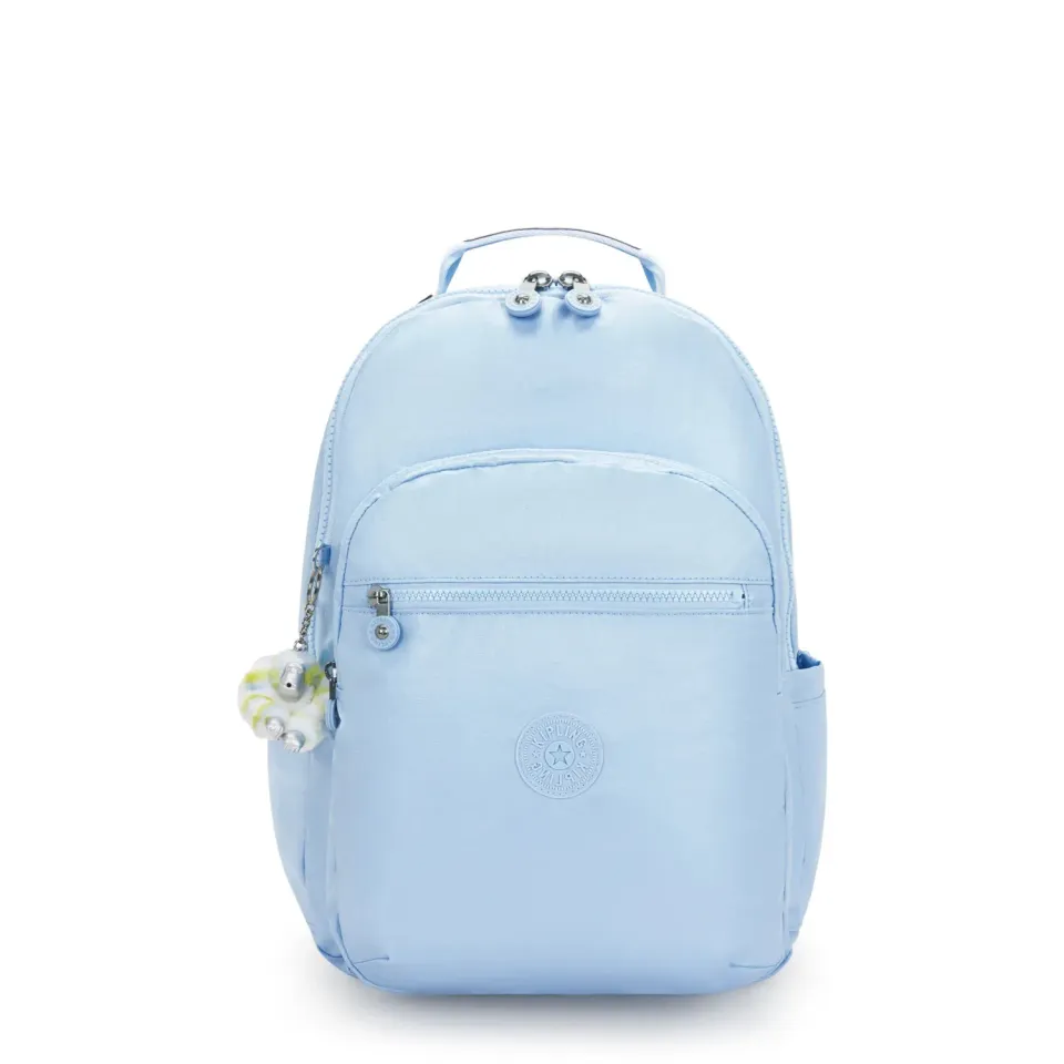 Kipling Seoul College Extra rugzak groot Clear Sky 15 inch