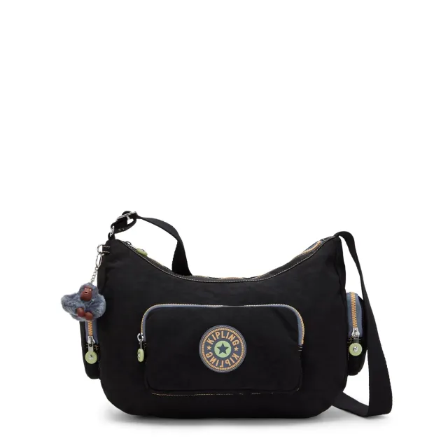 Kipling Gabbina Energy schoudertas Medium Energy Black crossbody