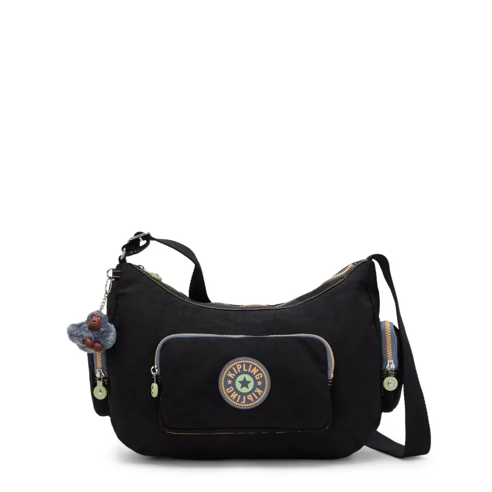 Kipling Gabbina Energy schoudertas Medium Energy Black crossbody