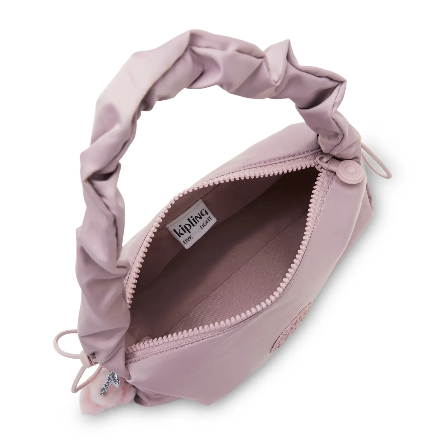 Kipling Eleni kleine schoudertas Entirely Pink met rits