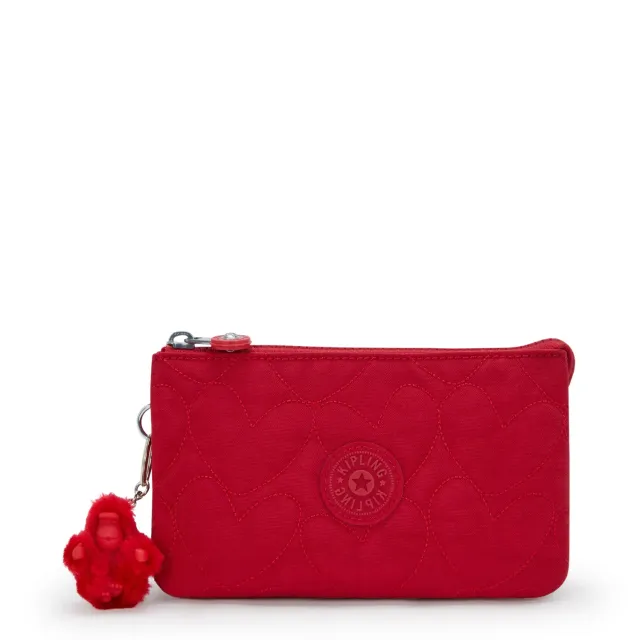 Kipling Creativity L tasje Groot Many Hearts Red harten