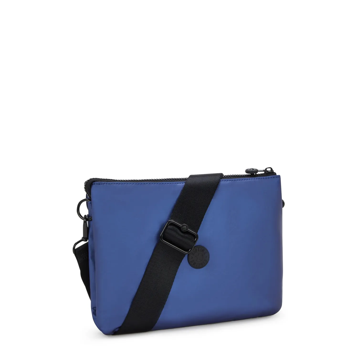 Kipling Riri L Flap crossbody Wonder Blue Medium metallic