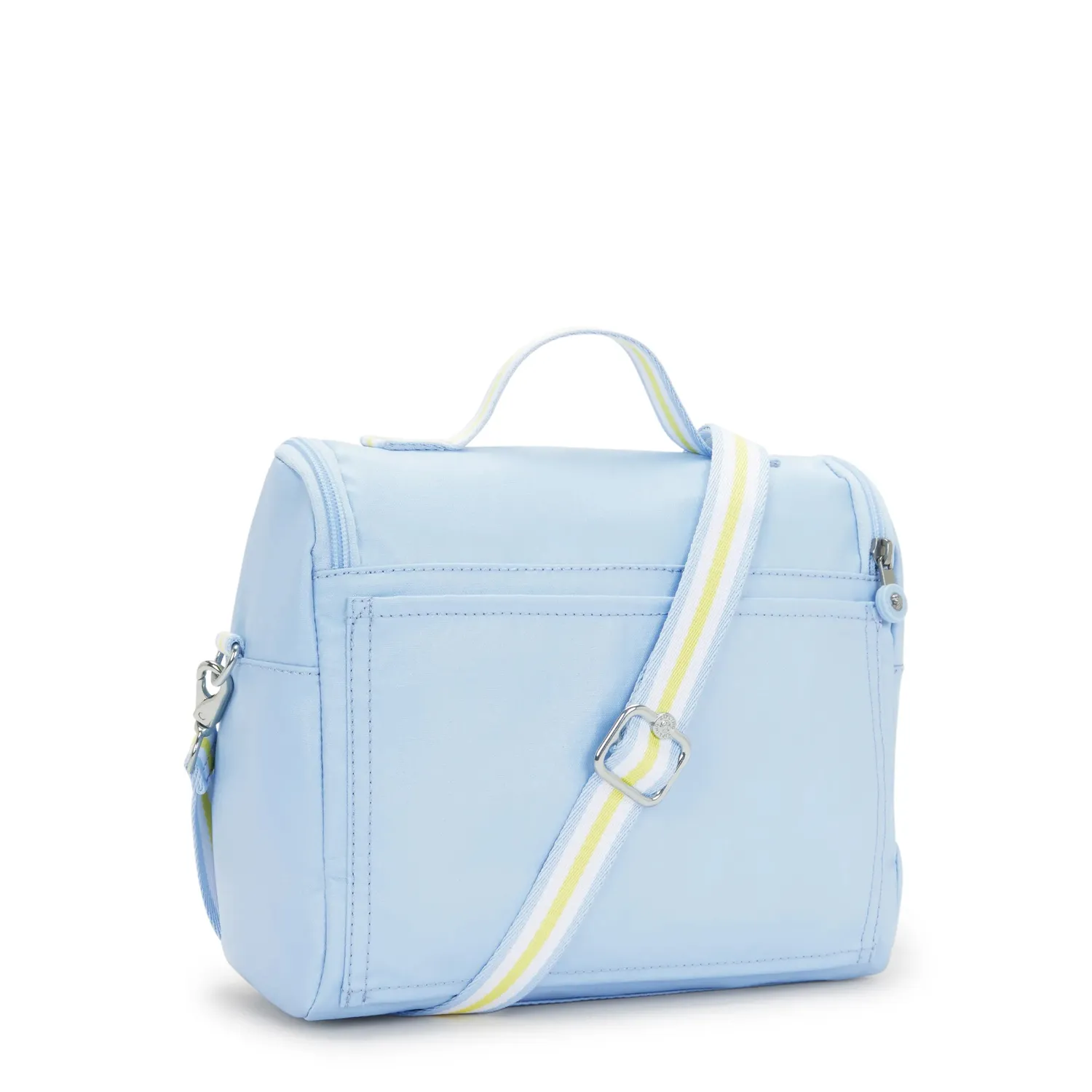 Kipling New Kichirou lunchtas Groot Clear Sky Metallic trolleybevestiging