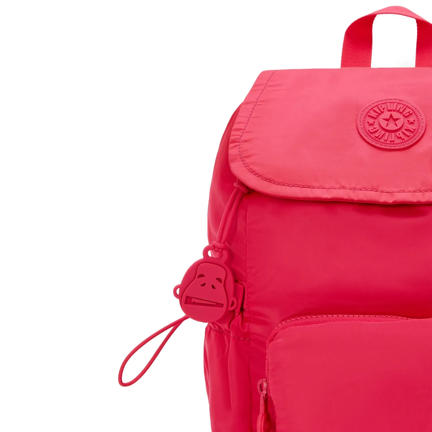 Kipling Joetta rugzak Simply Fuchsia Klein met flessenhouders