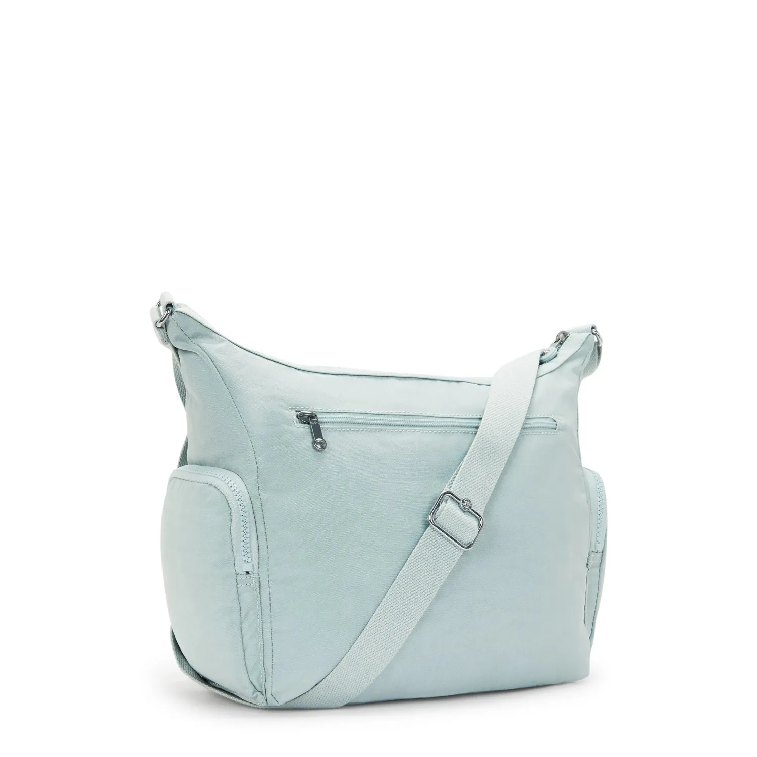 Kipling Gabbie crossbody tas Breezy Blue groot met ritsvakken