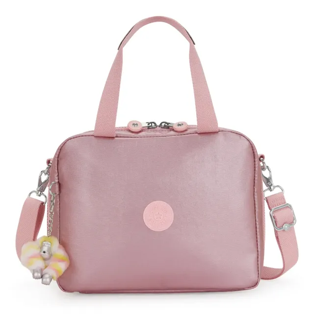 Kipling Miyo Lunchtas Groot Bronze Pink Metallic koeltas