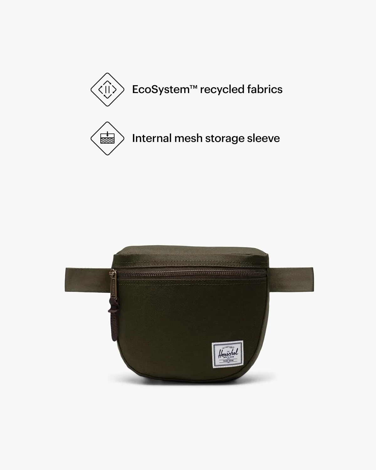 Herschel Settlement heuptas Ivy Green canvas