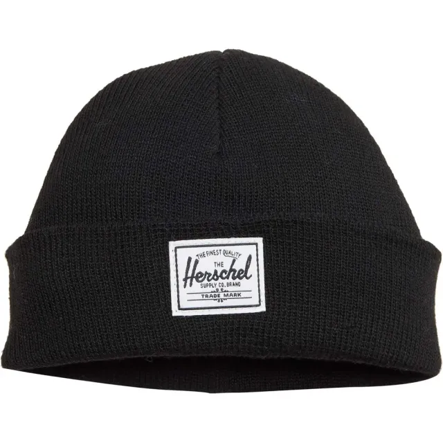 Herschel Supply Super Soft Baby Beanie babymuts zwart 0-6 maanden
