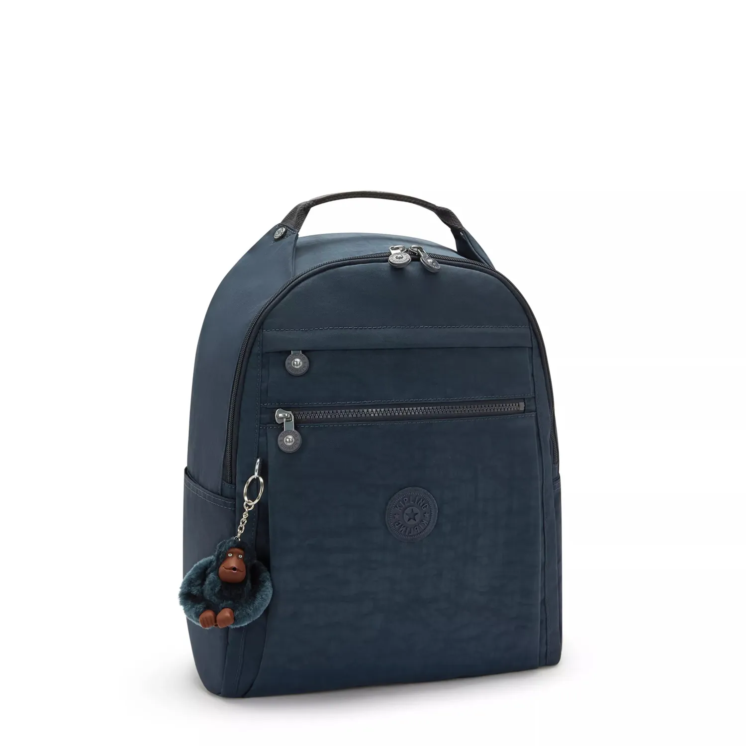 Kipling Micah rugzak Medium True Blue Tonal met laptopvak