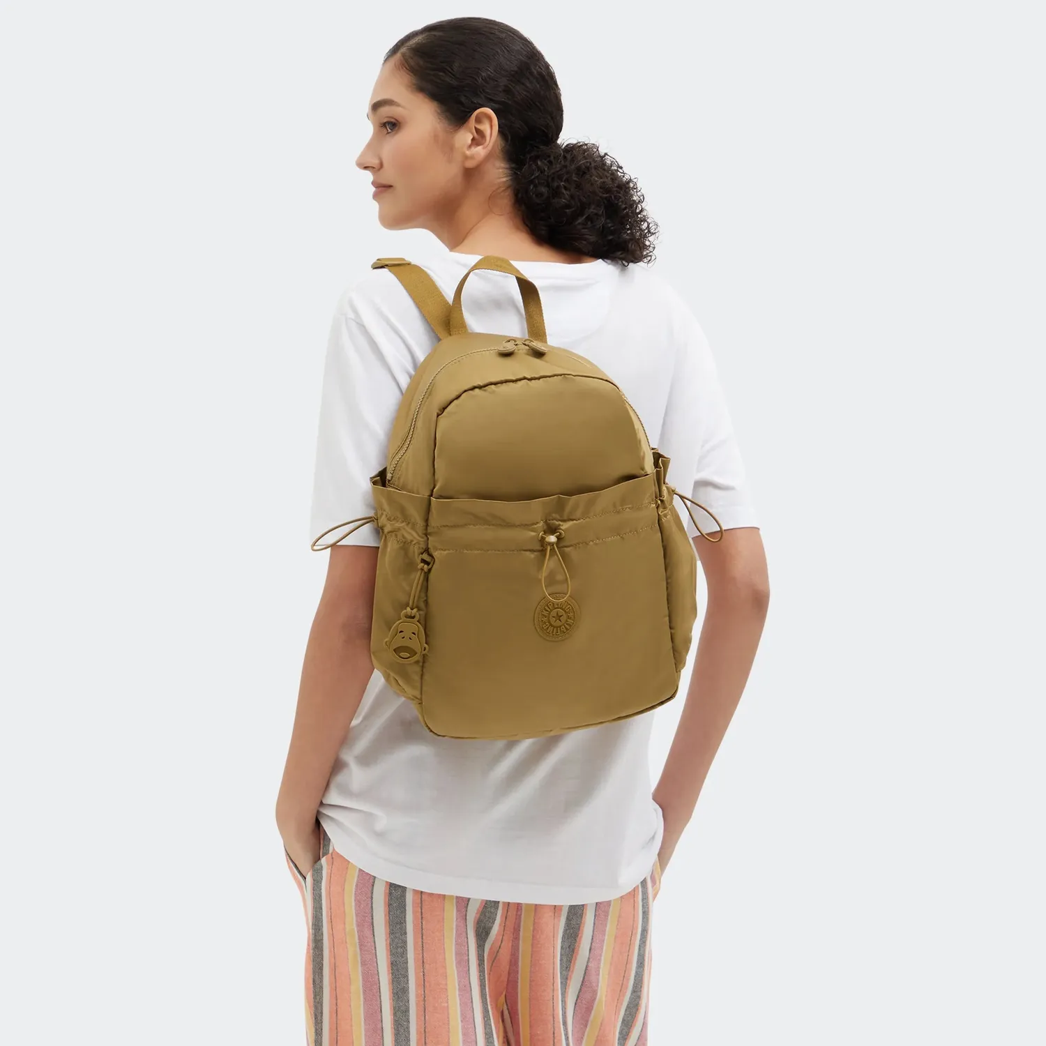 Kipling Amita rugzak Goldish Brown medium A4