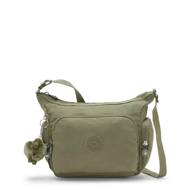 Kipling Gabb S crossbody tas Medium Almost Sage met binnenvakken