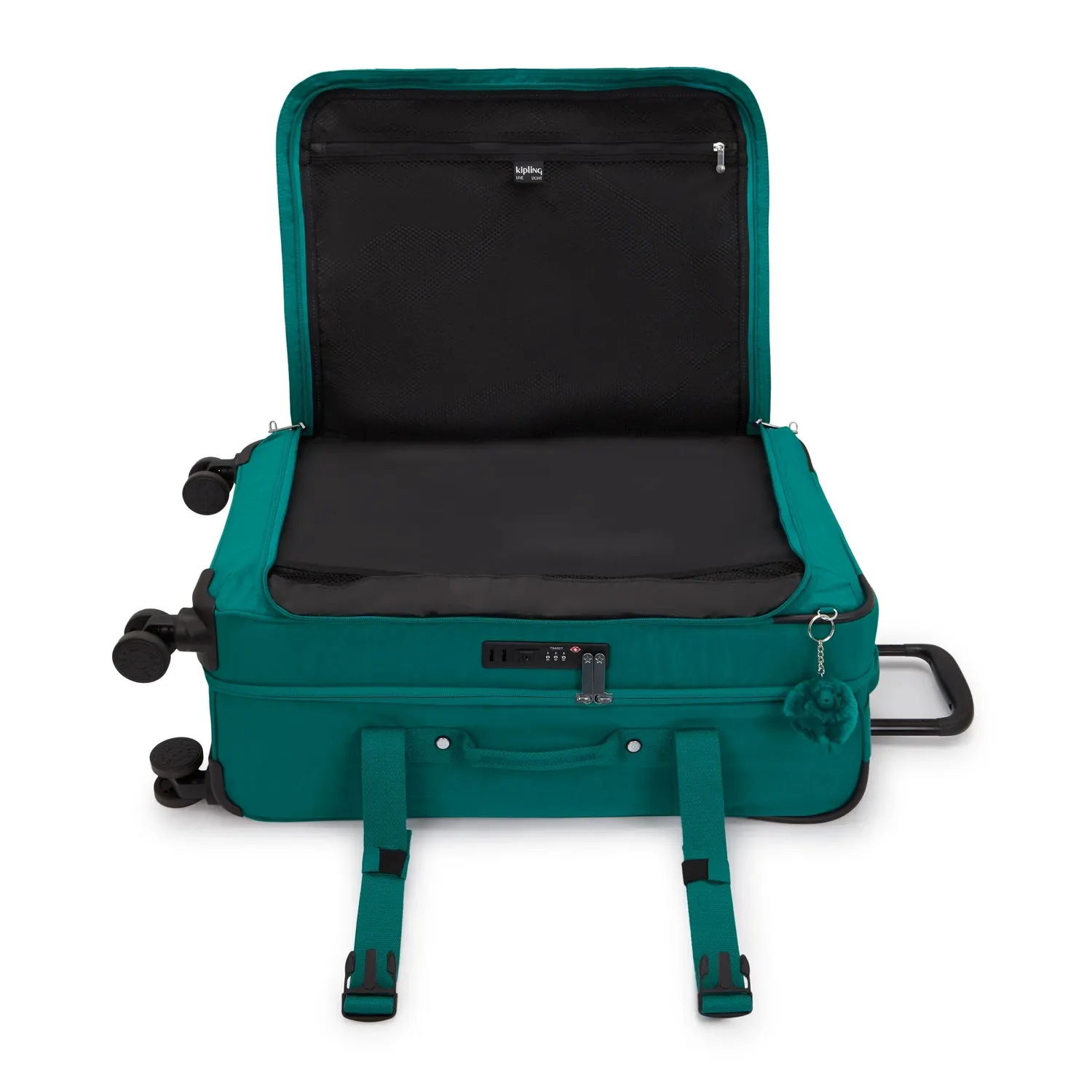 Kipling Spontaneous M koffer Medium Outspoken Green TSA-slot