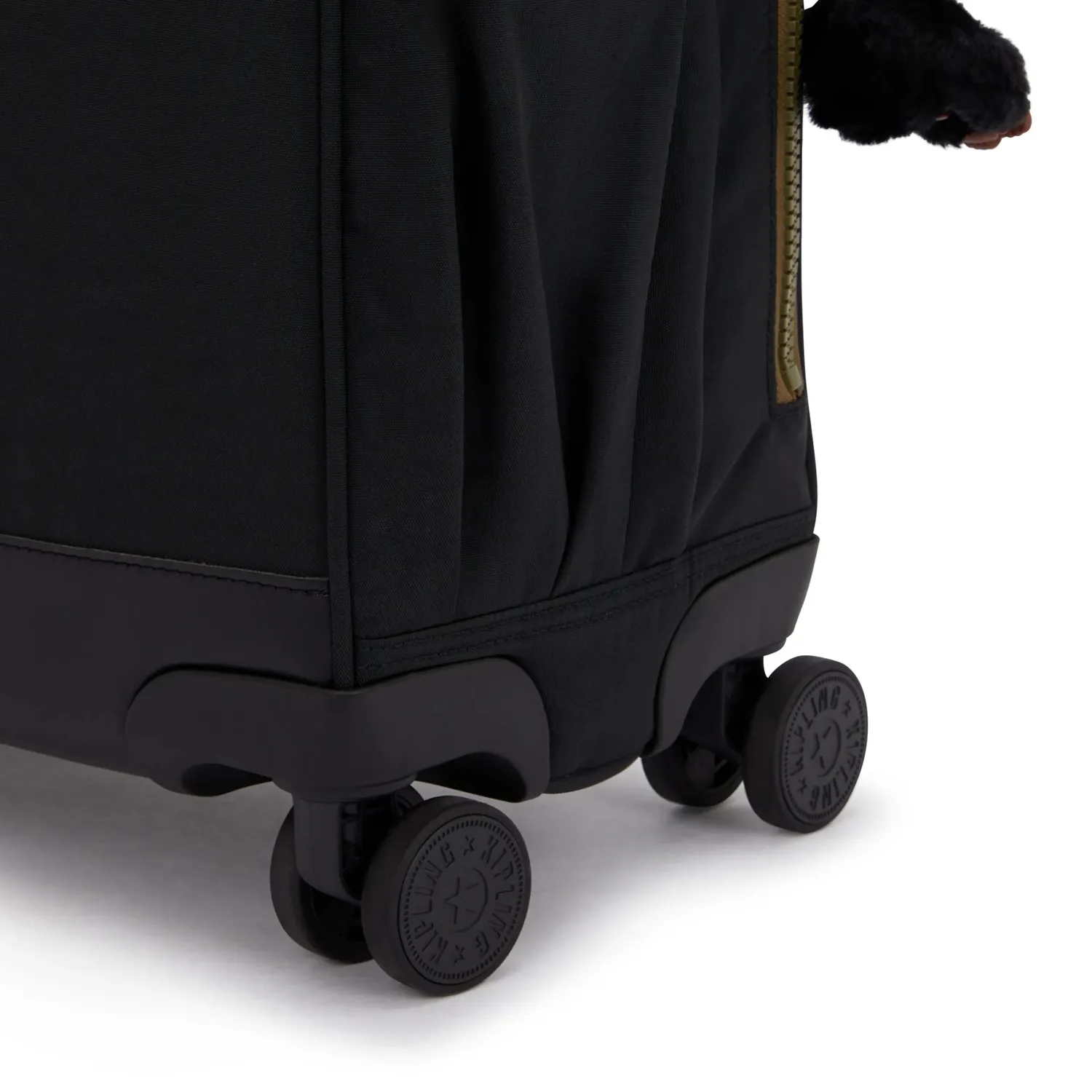 Kipling New Storia trolley Black Khaki Groot 4 wielen