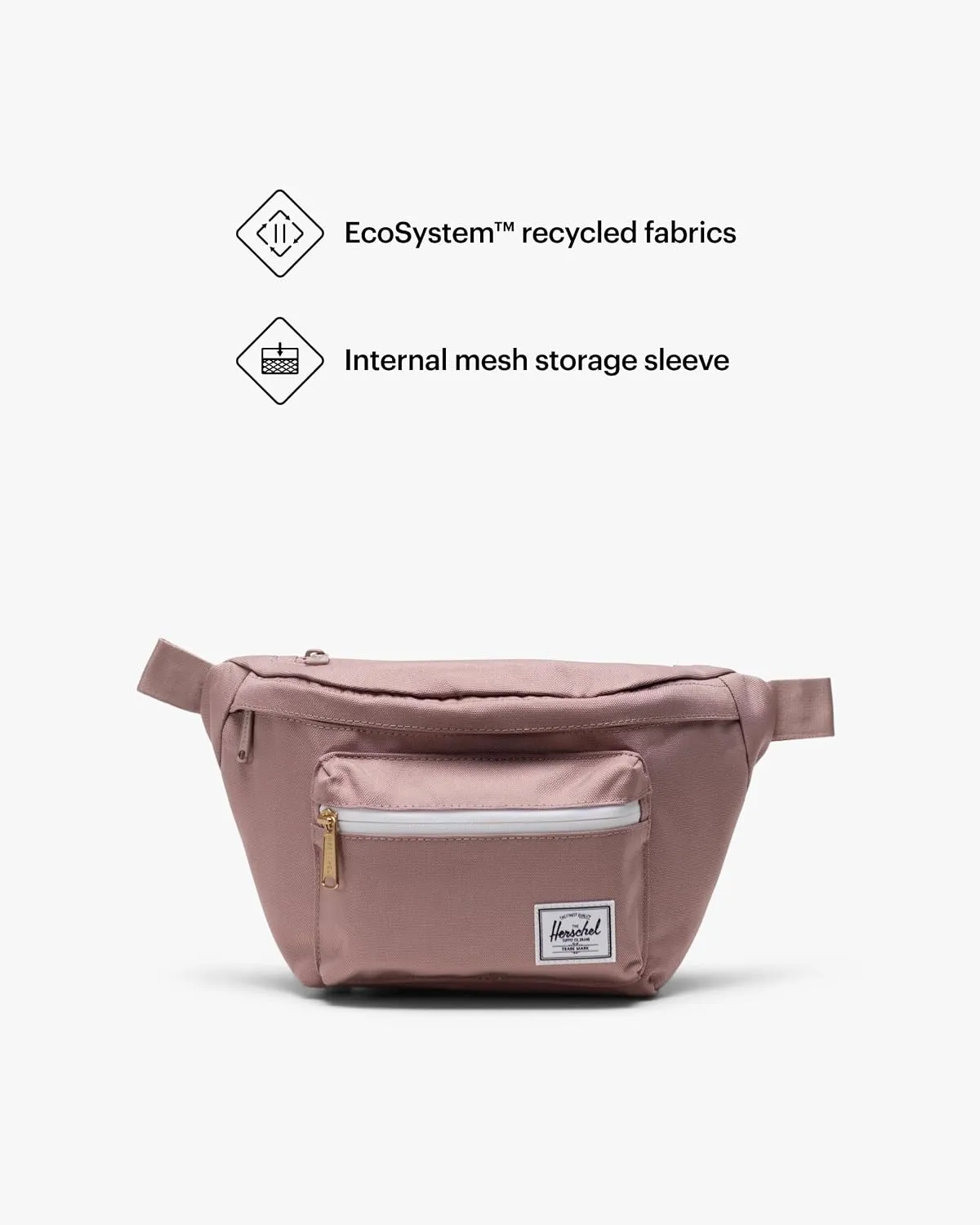Herschel Pop Quiz Hip Pack heuptas Ash Rose roze