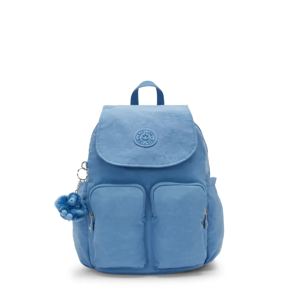 Kipling City Pocket S rugzak Vintage Blue klein licht