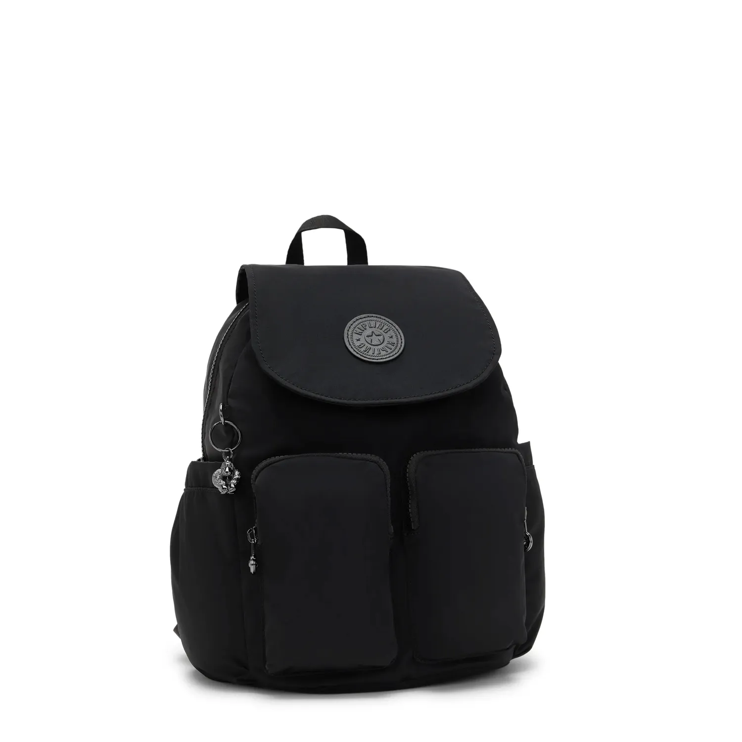 Kipling City Pocket S rugzak Infinite Black met klep klein