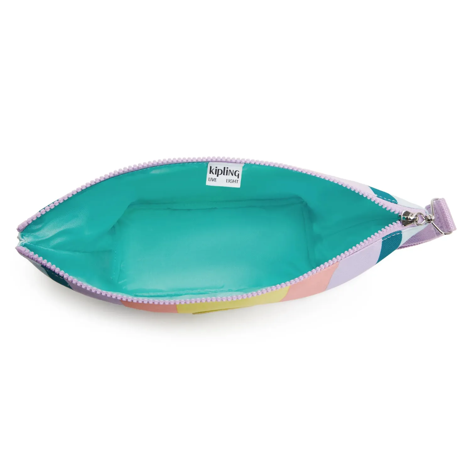 Kipling Naomi Pouch etui Bold Stripe Block klein licht